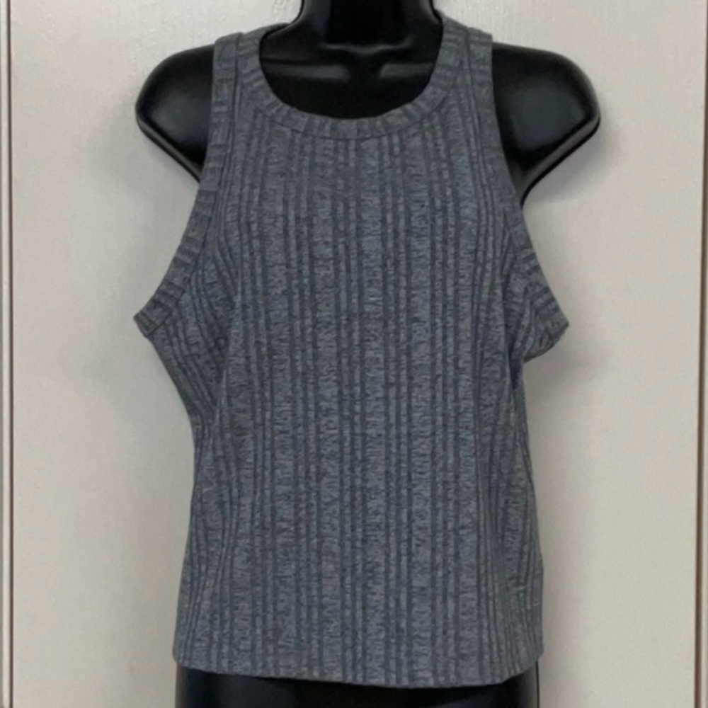 Aeropostale Gray Textured Knit Top- XL